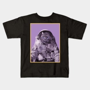 Funny Cat Astronaut Kids T-Shirt